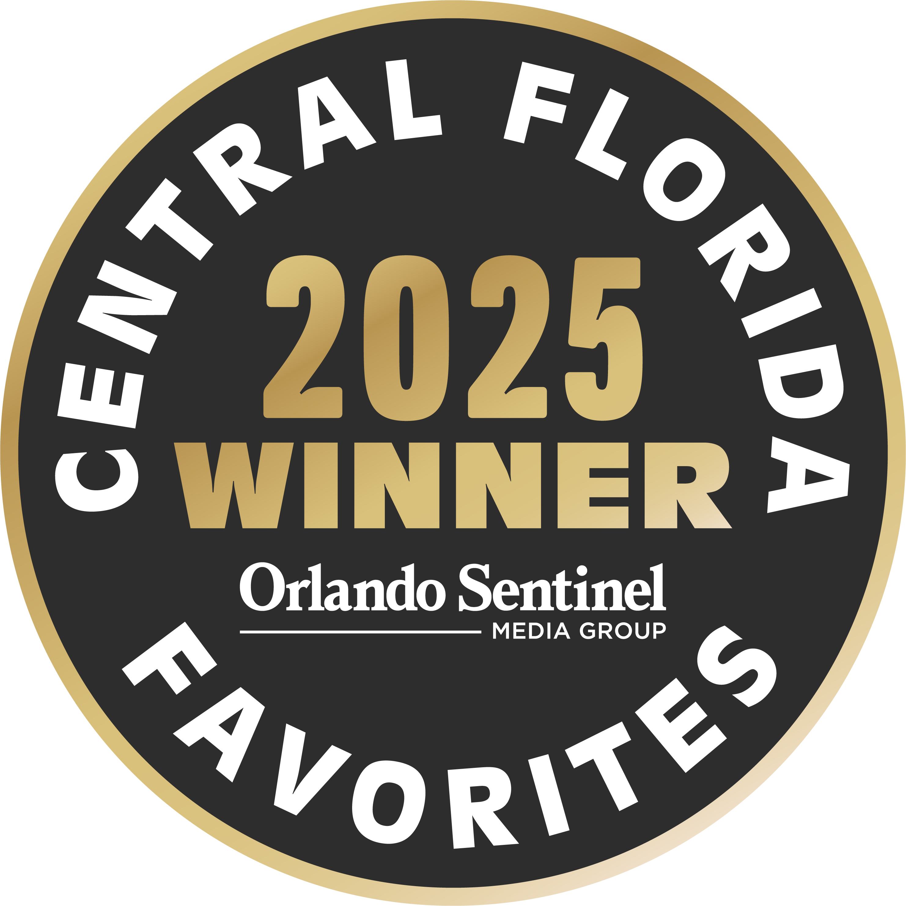 2026 Central Florida Favorites Gold Award Badge