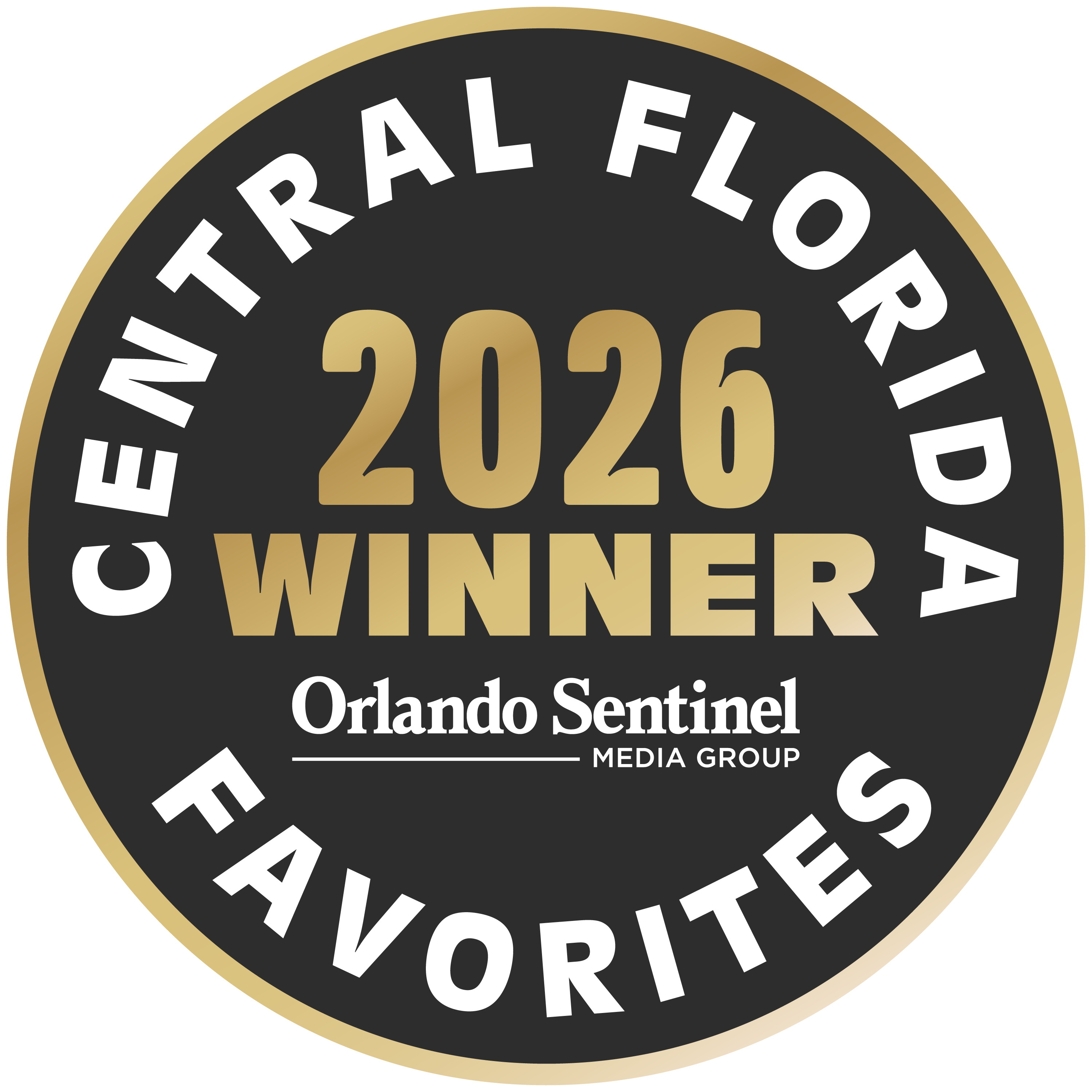 2026 Central Florida Favorites Gold Award Badge